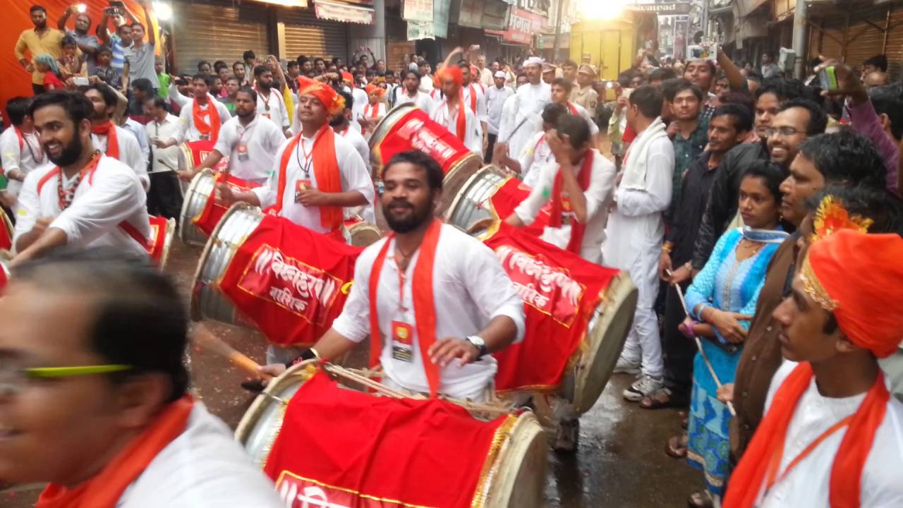 Vighnaharan dhol pathak, Nashik - Nashikcha raja Visarjan 2016