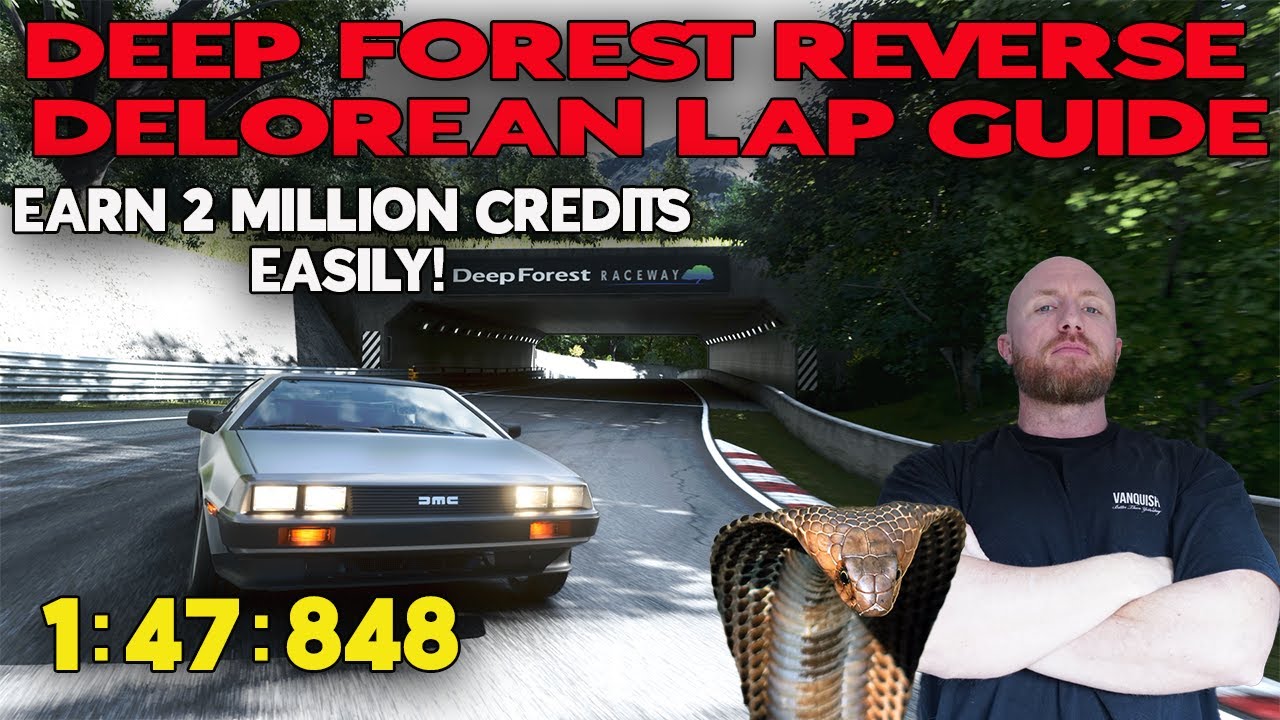 GT7 Deep Forest Reverse Lap Guide | DeLorean Time Trial for Easy Gold & 2 Million Credits!
