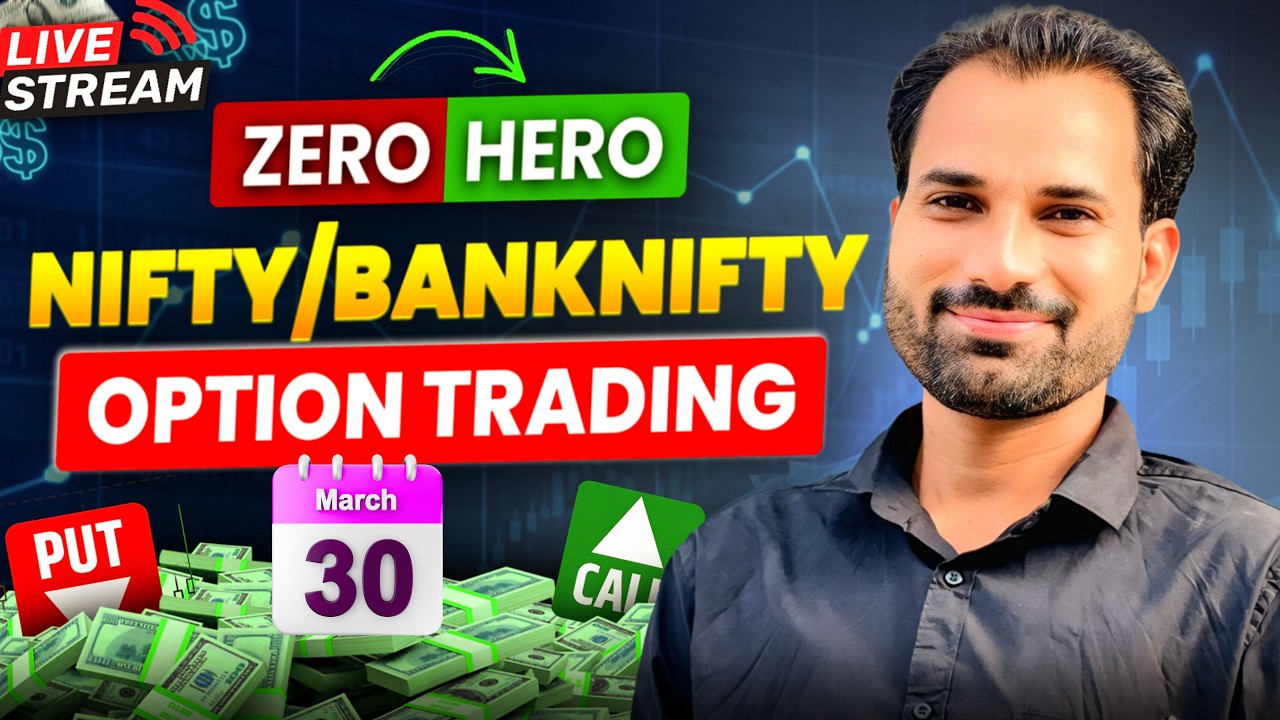 🔥 Nifty Banknifty Live | 30 March LIVE Market | Krishna bulls live 🚀📉