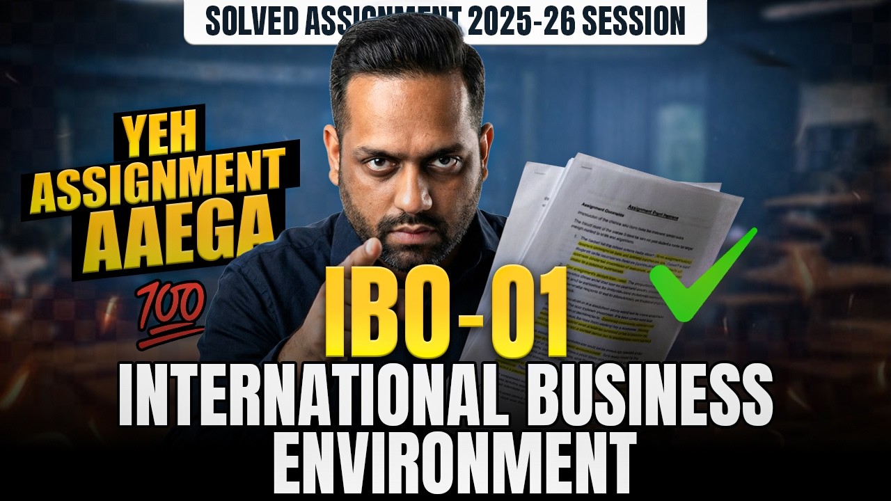 IGNOU IBO-01 Solved Assignment 2026 | Full Answers + PDF Download