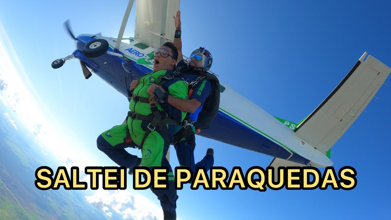 Saltando de paraquedas em Três Lagoas (MS)