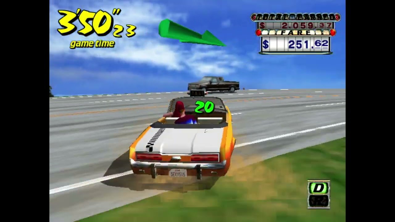 Crazy Taxi 1 Dreamcast | Gameplay