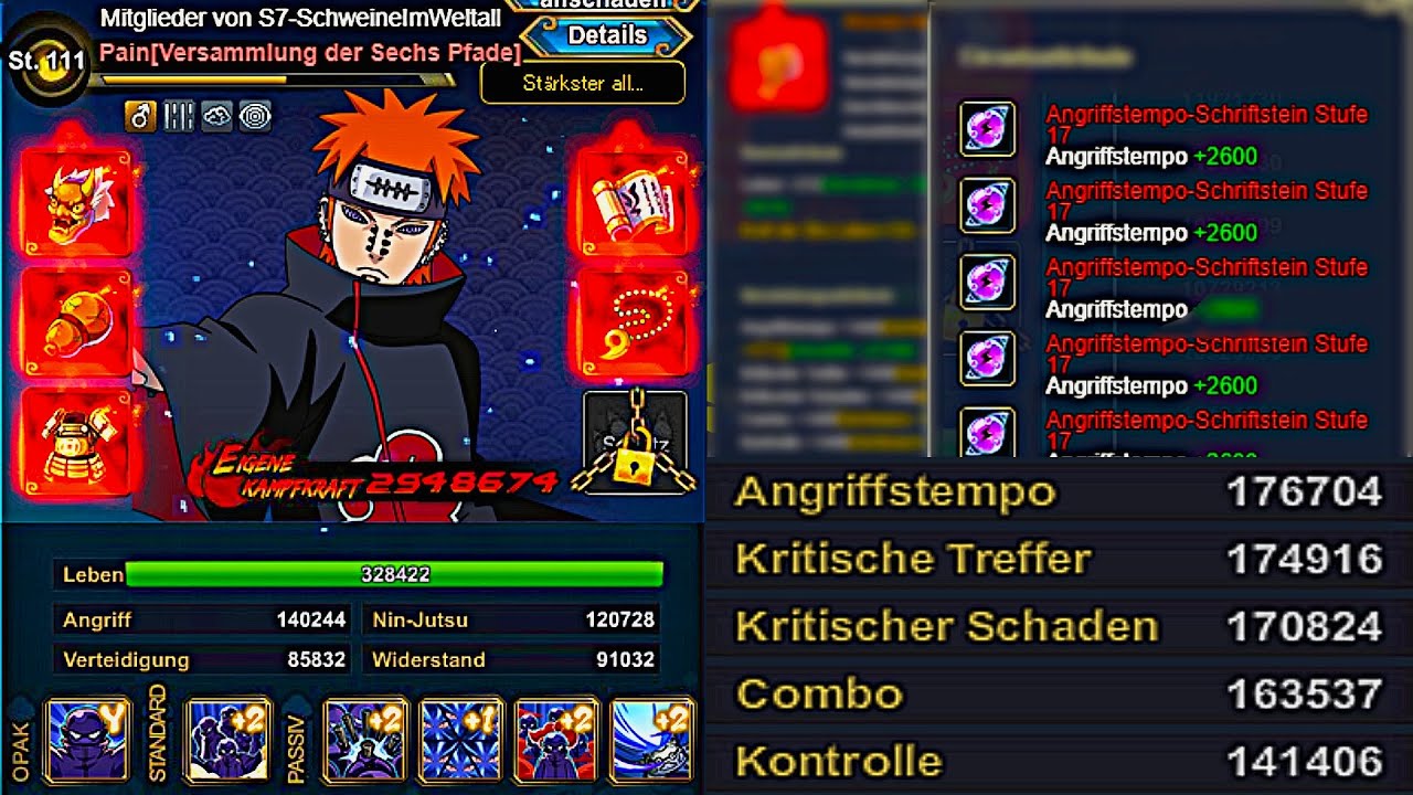 STONE RUNE LVL 17 ARRIVED GERMAN SERVER BREAKS THE GAME AGAIN!! | NARUTO ONLINE