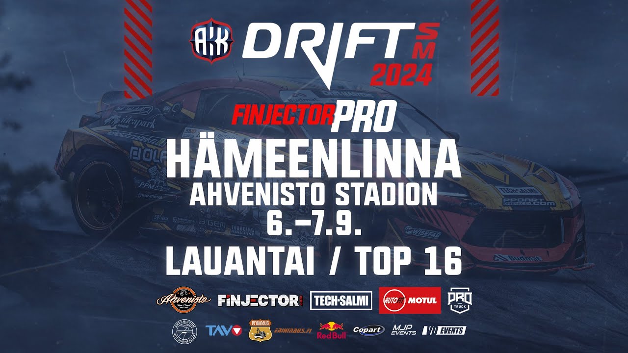 🔴 Drift SM LIVE | Ahvenisto | TOP16 Lauantai 7.9.