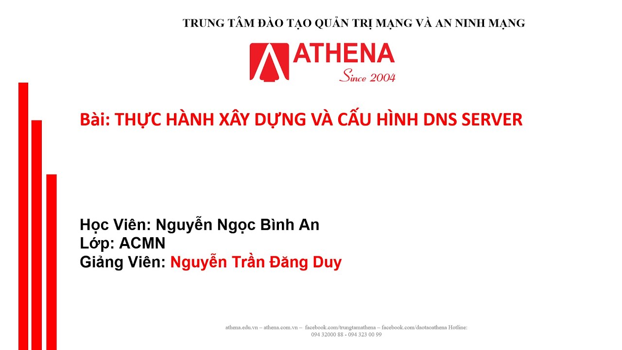 Xây dựng và cấu hình DNS Server