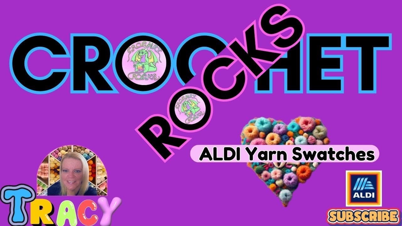 🧶 NEW ALDI YARN Swatches - How Does it Work up? #yarn | Crochet Rocks 🥰