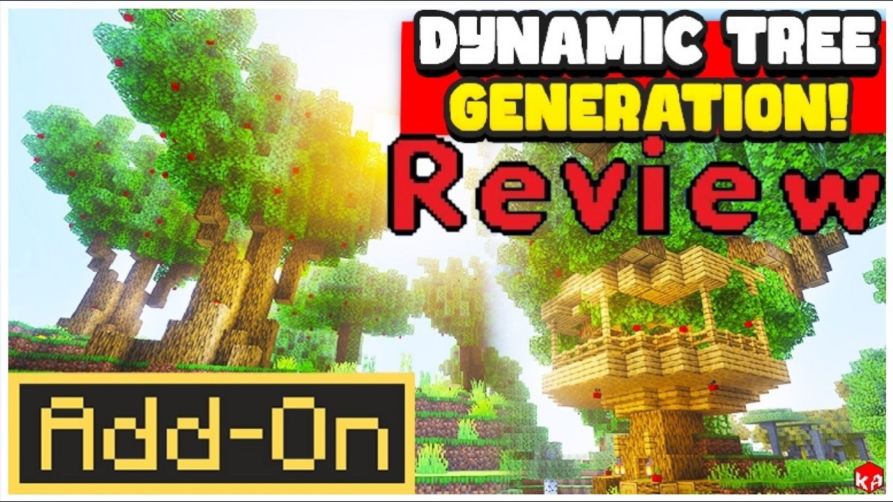 Обзор дополнения для Minecraft Bedrock: Динамическая генерация деревьев