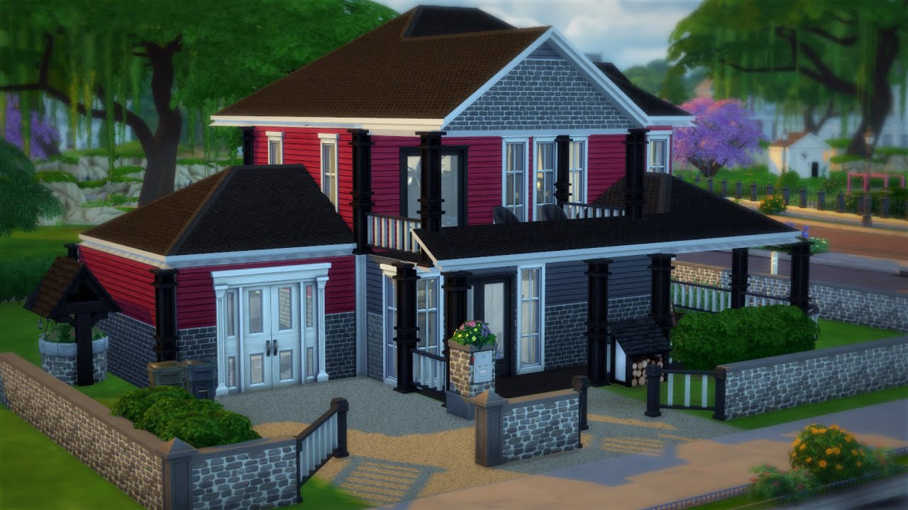 Pingalie Spelar Sims - Bygger Ett Lite Konstigt Hus (Speed Build)