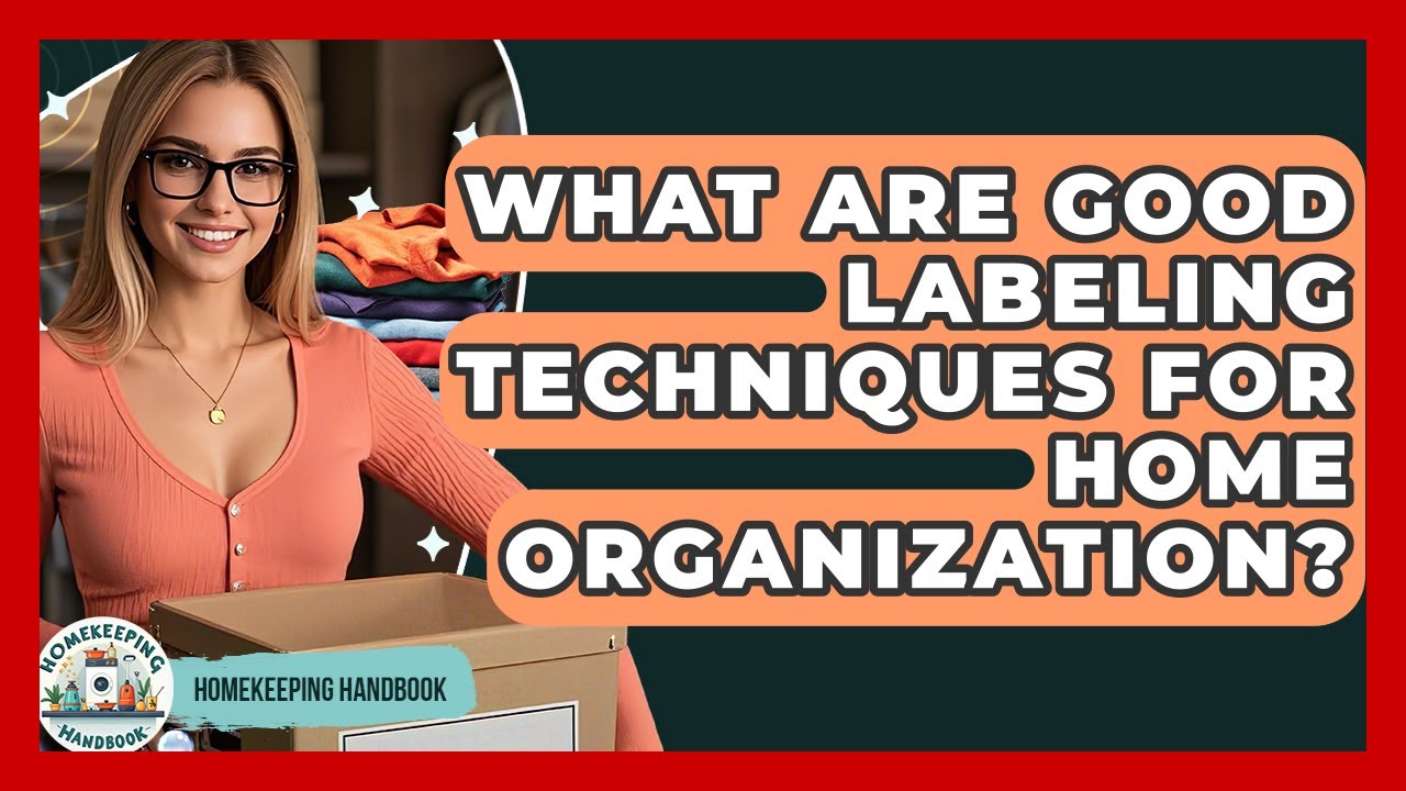 What Are Good Labeling Techniques For Home Organization? - Homekeeping Handbook