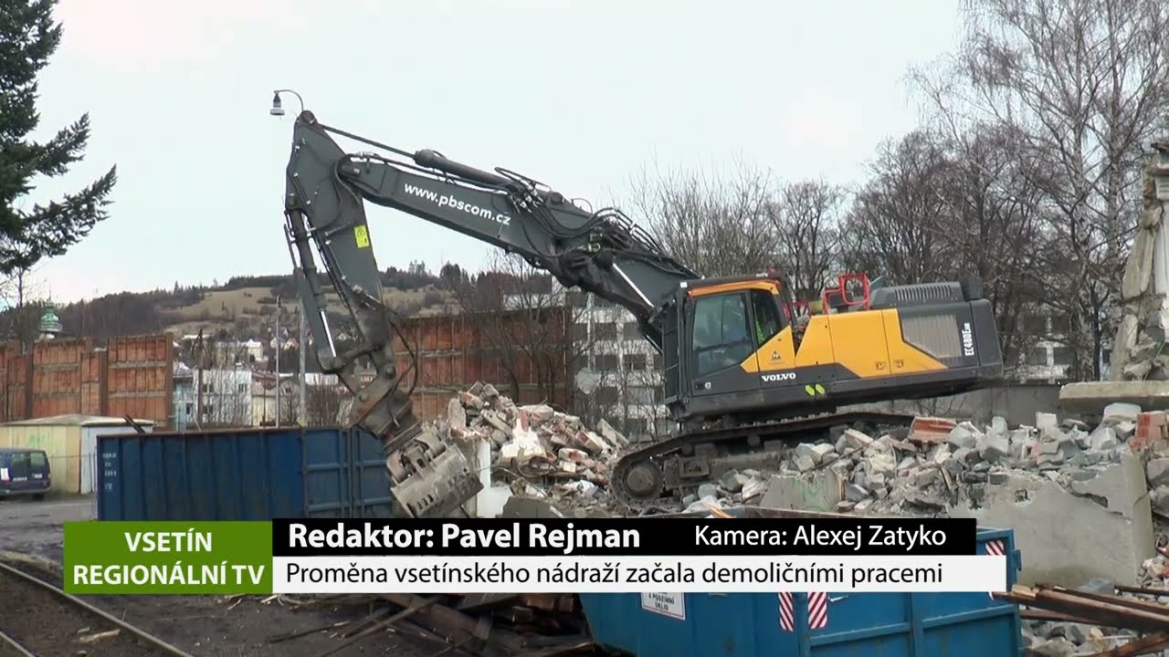 VSETÍN: Proměna vsetínského nádraží začala demoličními pracemi