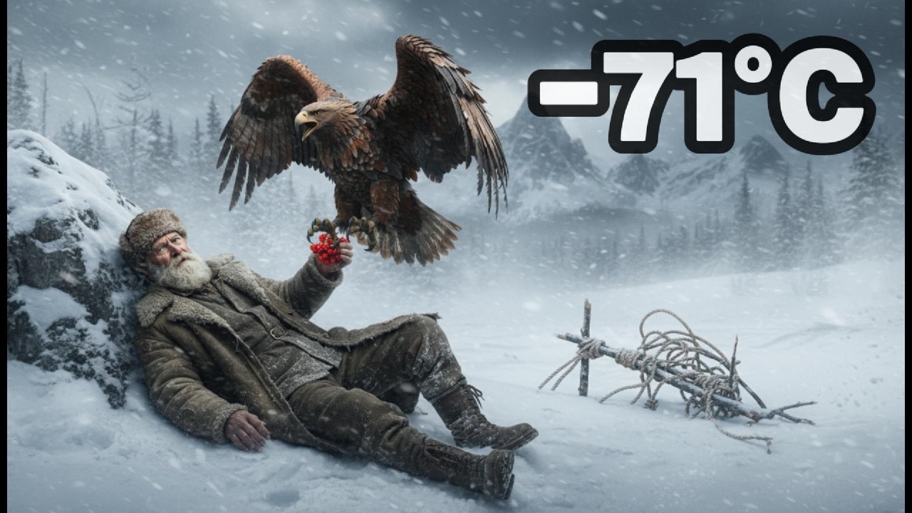 Giant Eagle Saves a Freezing Old Man During a Snowstorm, It Brought Food to Him| Siberia Snow Rescue