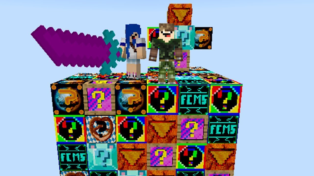 TODOS OS LUCKY BLOCKS l MINECRAFT ILHA LUCKY BLOCK