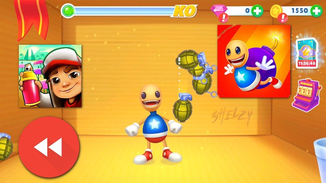 Games In Reverse #2 Kick The Buddy Forever, Subway Surfers Barcelona Diego