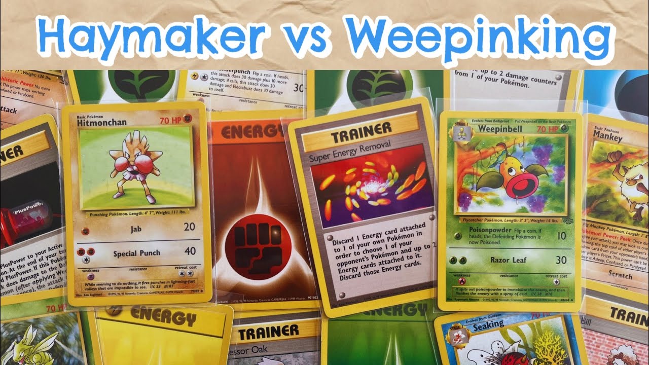 Pokémon TCG Battle - Haymaker vs. Weepinking (Base Set Series)