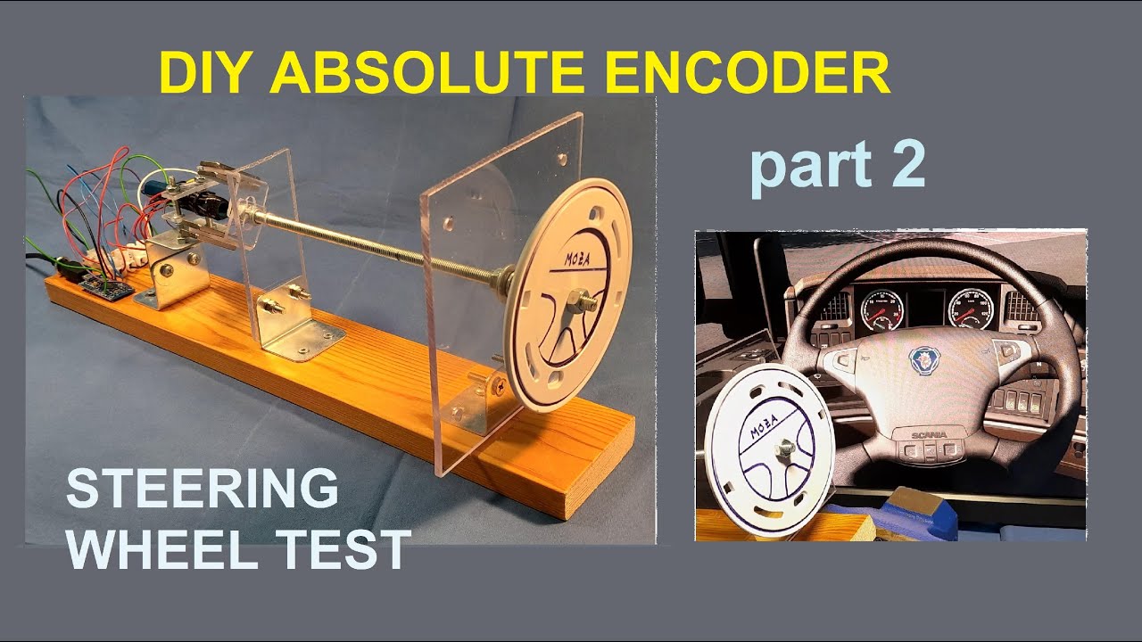 DIY Absolute encoder and Arduino running ETS2 steering wheel (part2)