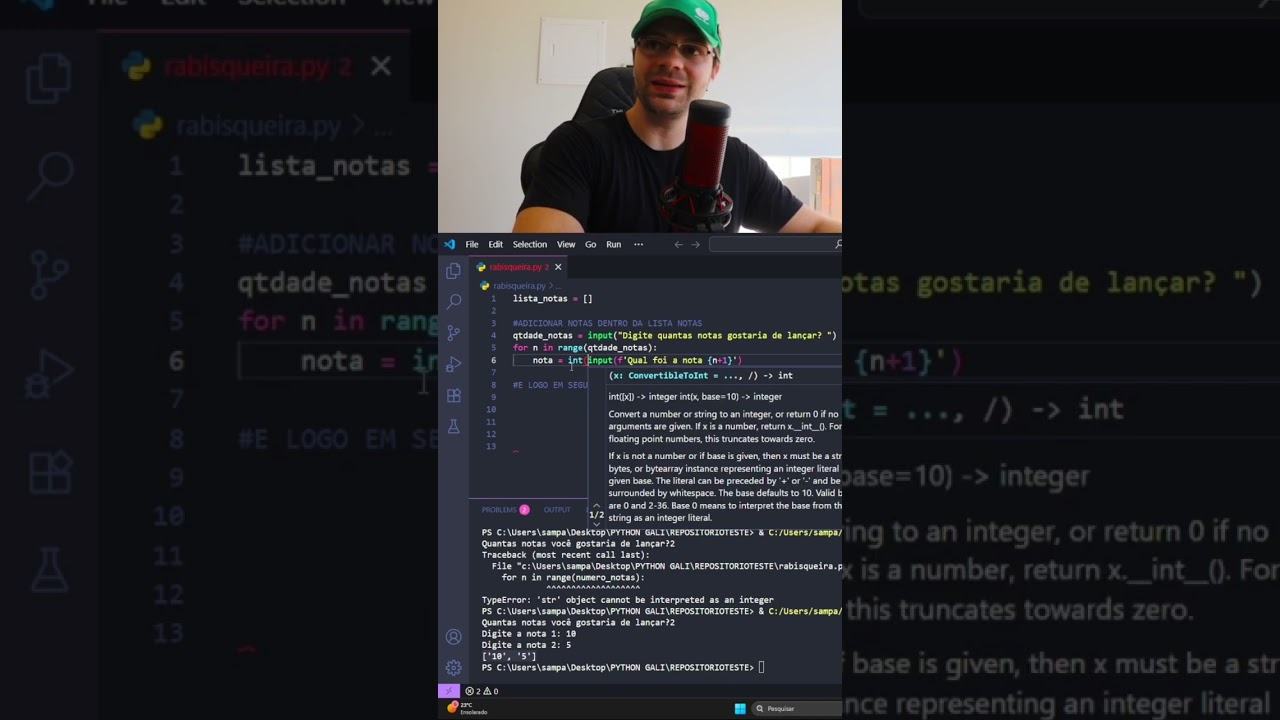 COMO CALCULAR MÉDIAS EM PYTHON | CURSO PARA INICIANTES
