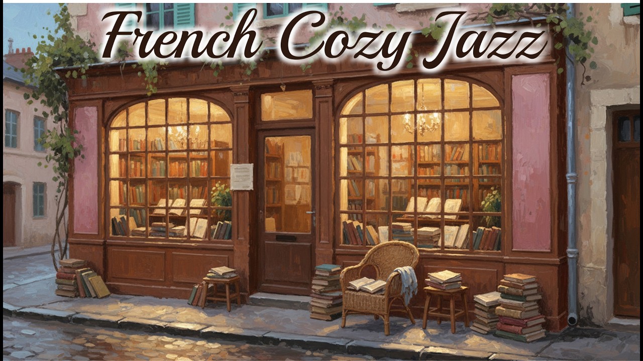 𝐅𝐑𝐄𝐍𝐂𝐇 𝐂𝐎𝐙𝐘 𝐉𝐀𝐙𝐙 ☕🕯️Warm Paris Evening Mood 🌙 Soft 1960s Café Instrumental