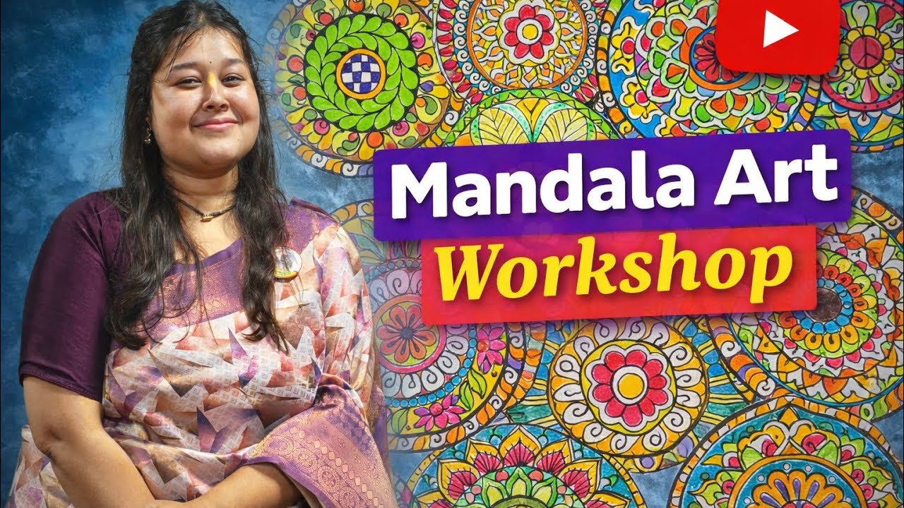 Welcome to this Mandala Art Workshop🎨 #mandala #artshorts #art #tranding #trands 
