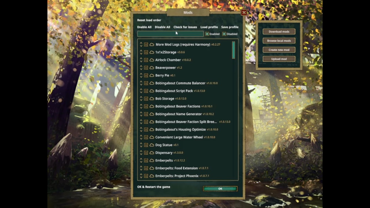 Workshop Click - Timberborn Mod Breakdown Part 4 - Connect mod list to Steam Workshop Mod page.