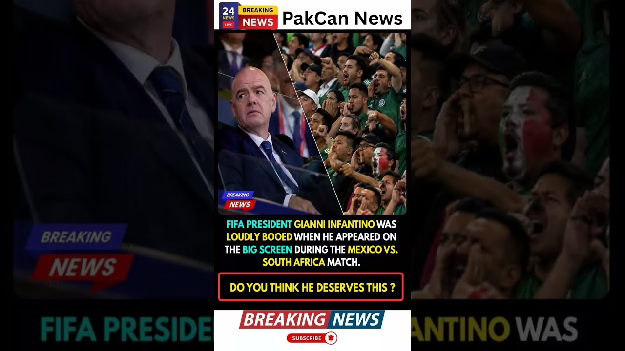 Infantino Receives Mixed Reaction During World Cup Opener | PakCan News