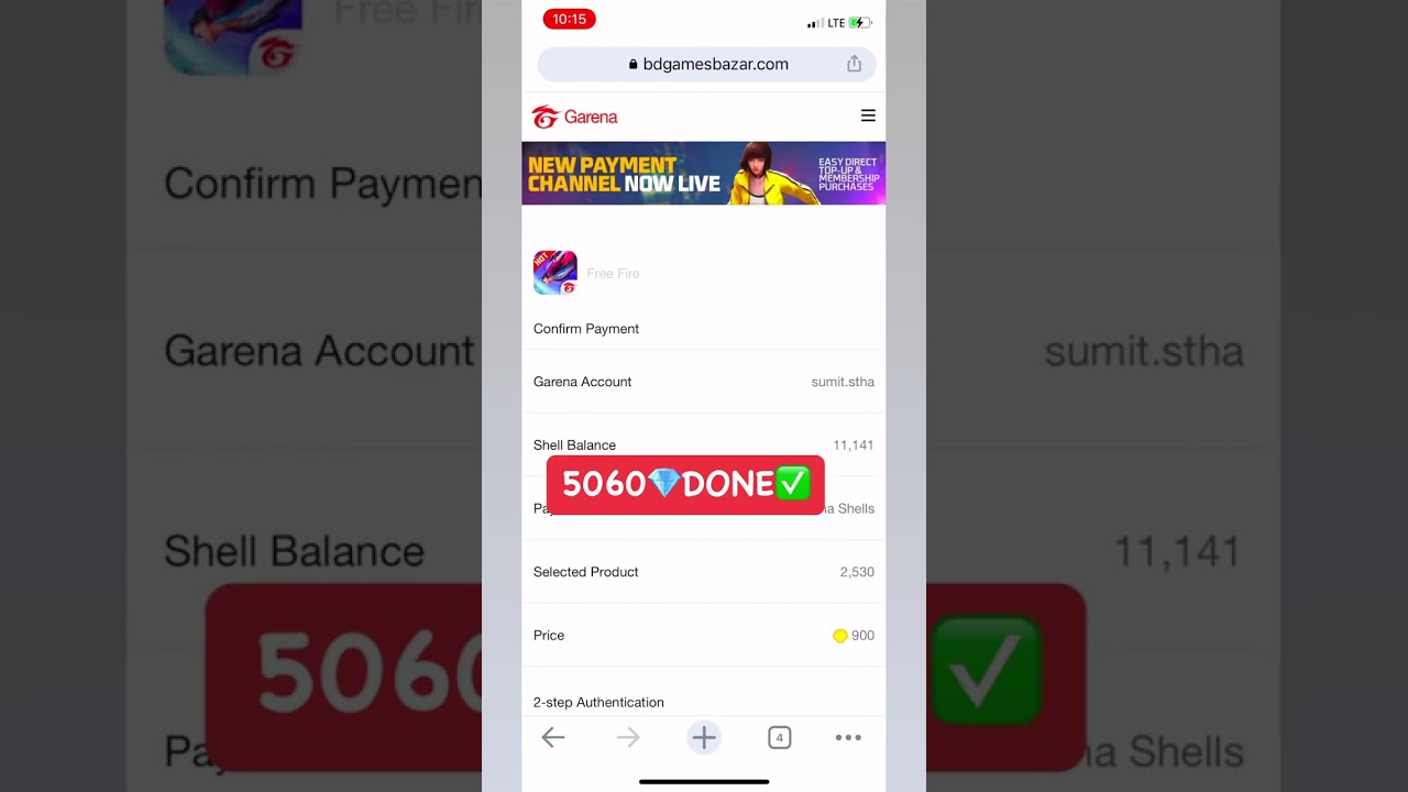 Uid Topup Available. #freefire #trending #topup