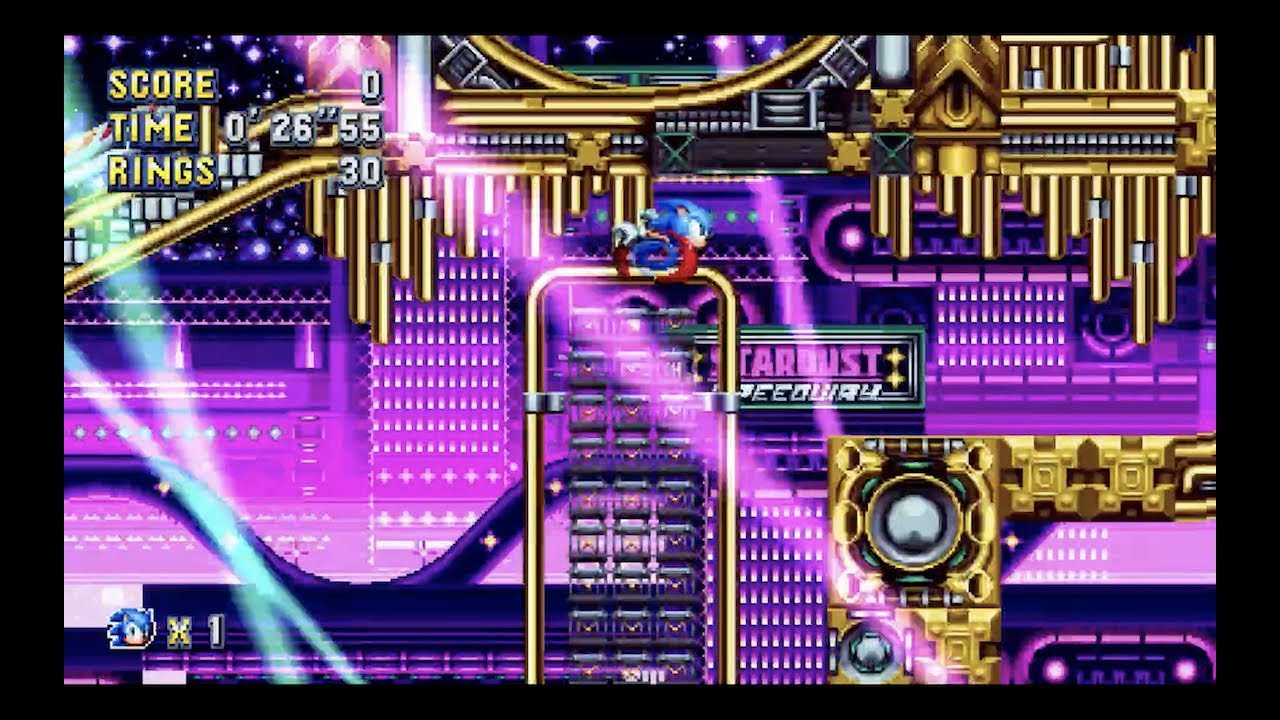 Sonic Mania: Stardust Speedway Zone Act 2 (Sonic) [1080 HD]