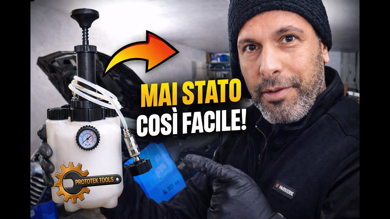 Spurgo freni DOT4 con pompa a pressione – facile e senza aiutante