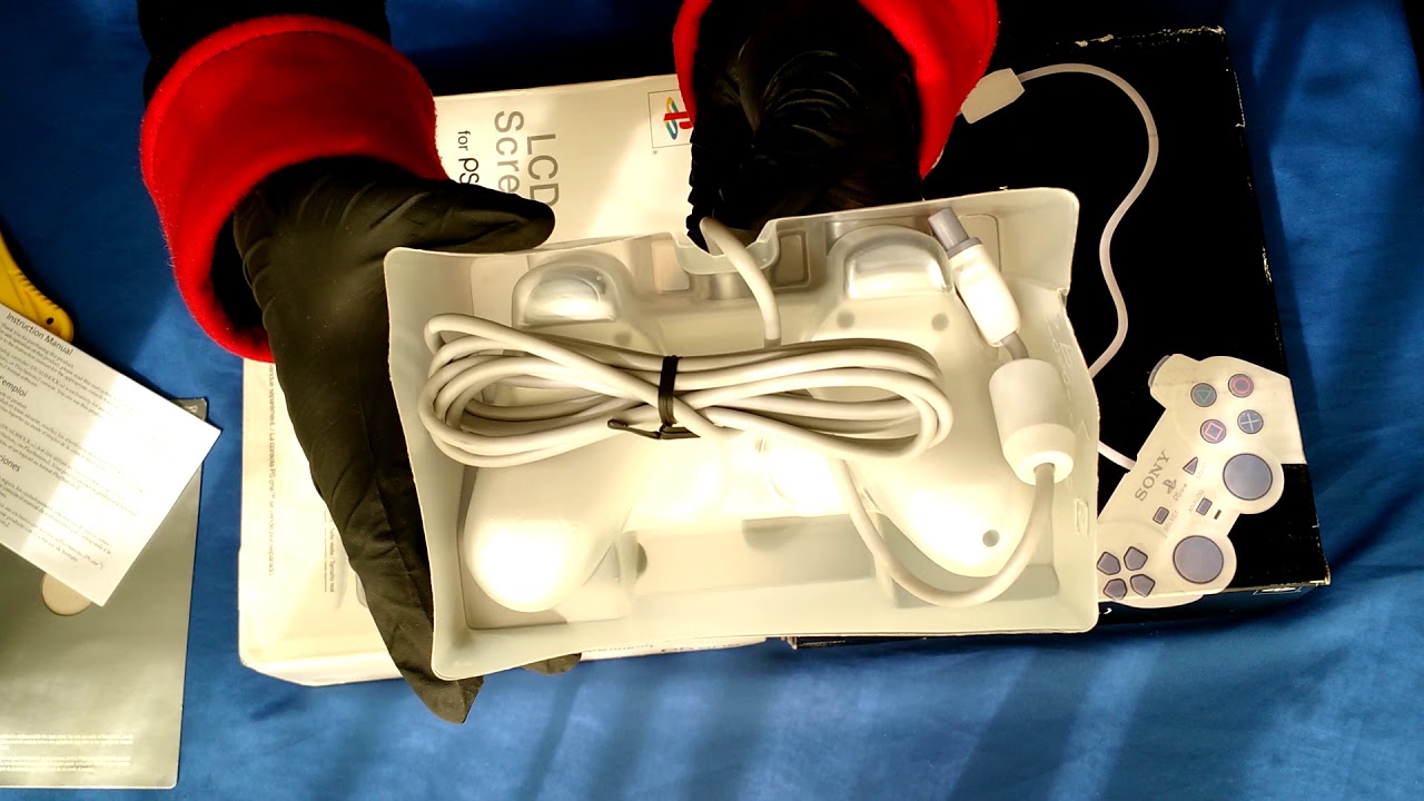 Unboxing completo Sony ps1 psone (play station 1) - Control play 1- Pantalla LCD playstation PARTE 1