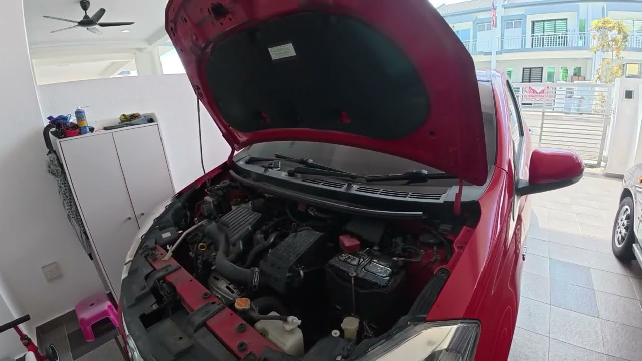 Servis tukar minyak hitam Perodua Myvi gen3 | Motul | 