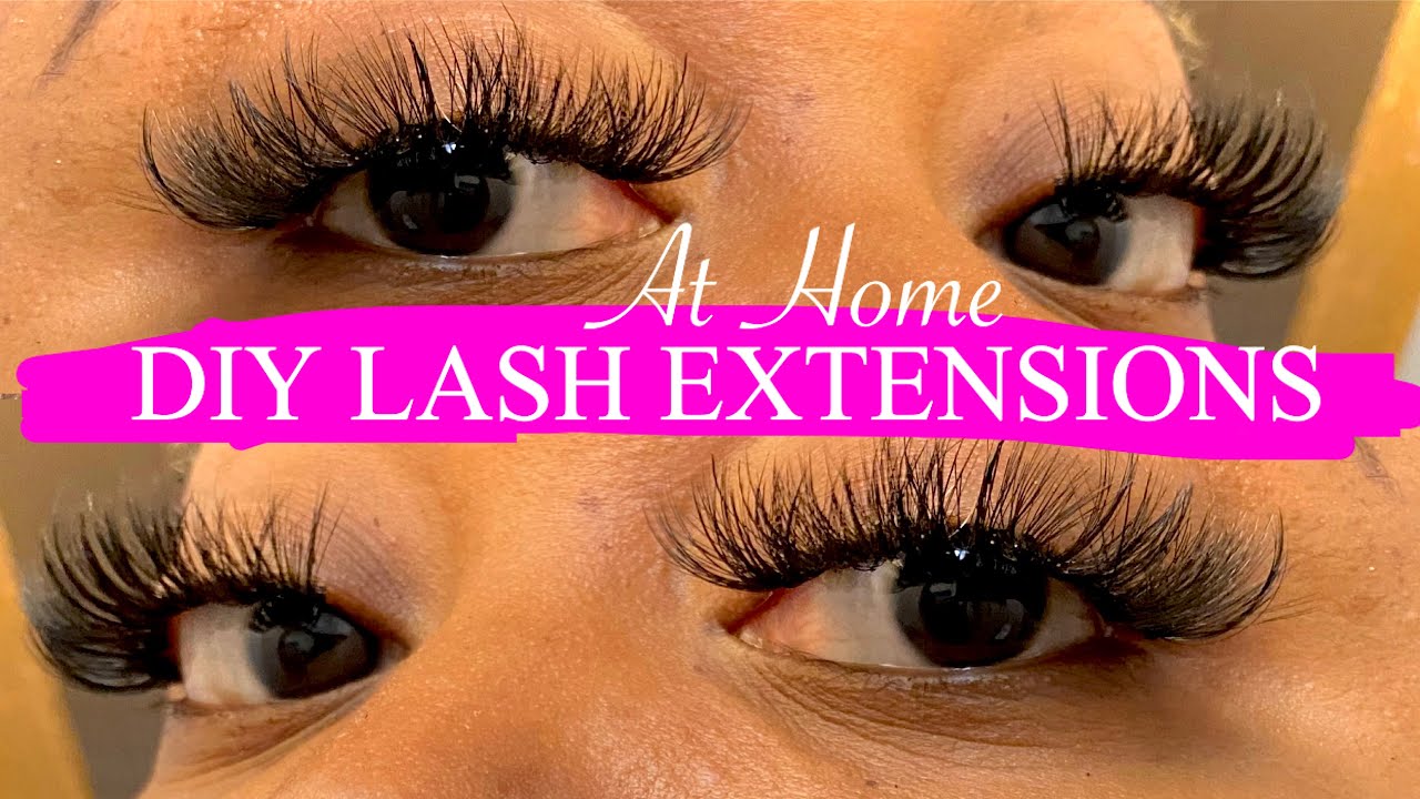 How To: DIY INDIVIDUAL MINK LASH EXTENSIONS AT HOME!! FT. VEYELASH