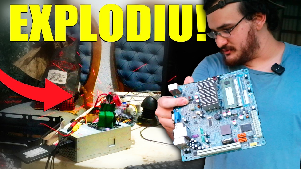 COLOCANDO O PC NA BRASA ENQUANTO JOGA ATÉ DESLIGAR (explodiu!)