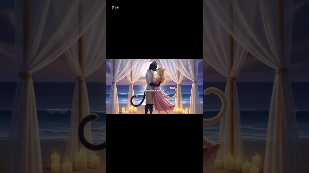 Cute Cats Romantic Date at the Beach ❤️ | Animated Love Story 🐱💕