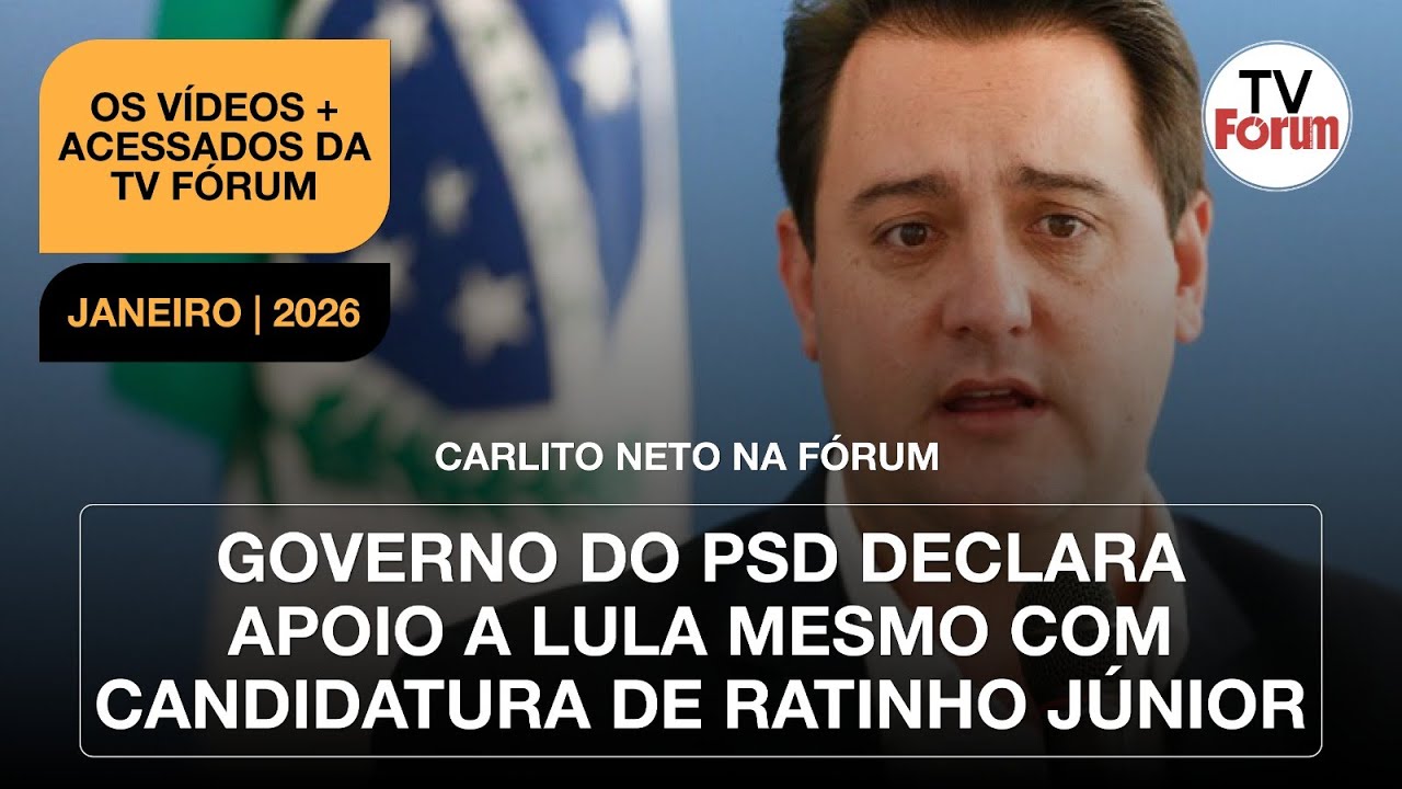 GOVERNO DO PSD DECLARA APOIO A LULA MESMO COM CANDIDATURA DE RATINHO JÚNIOR