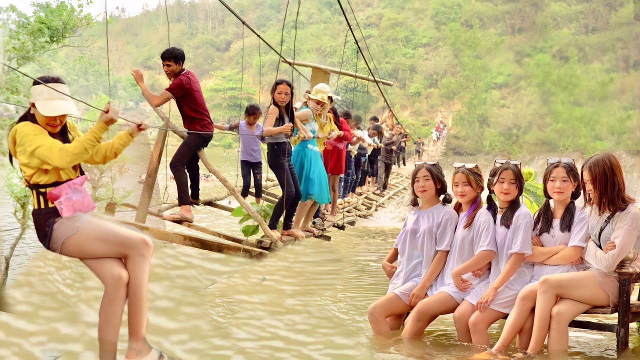 SANG LÀO ĂN TẾT VUI CHƯA TỪNG THẤY - SUÝT BỎ LẠI MẠNG BÊN NƯỚC BẠN Bunpimay Lào