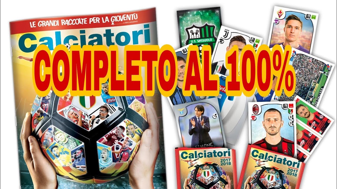 Album completo al 100% calciatori panini 2017/18