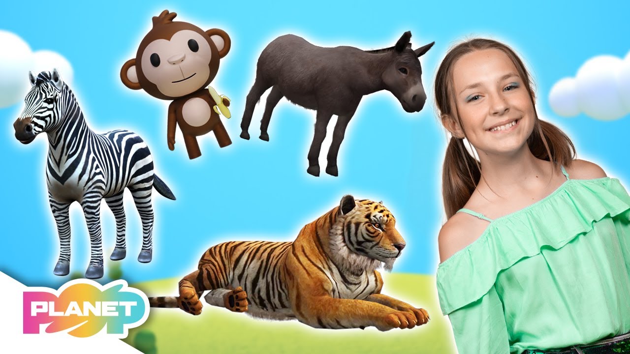 Animals All Around Song | ESL Songs | English For Kids | Planet Pop | Learn English