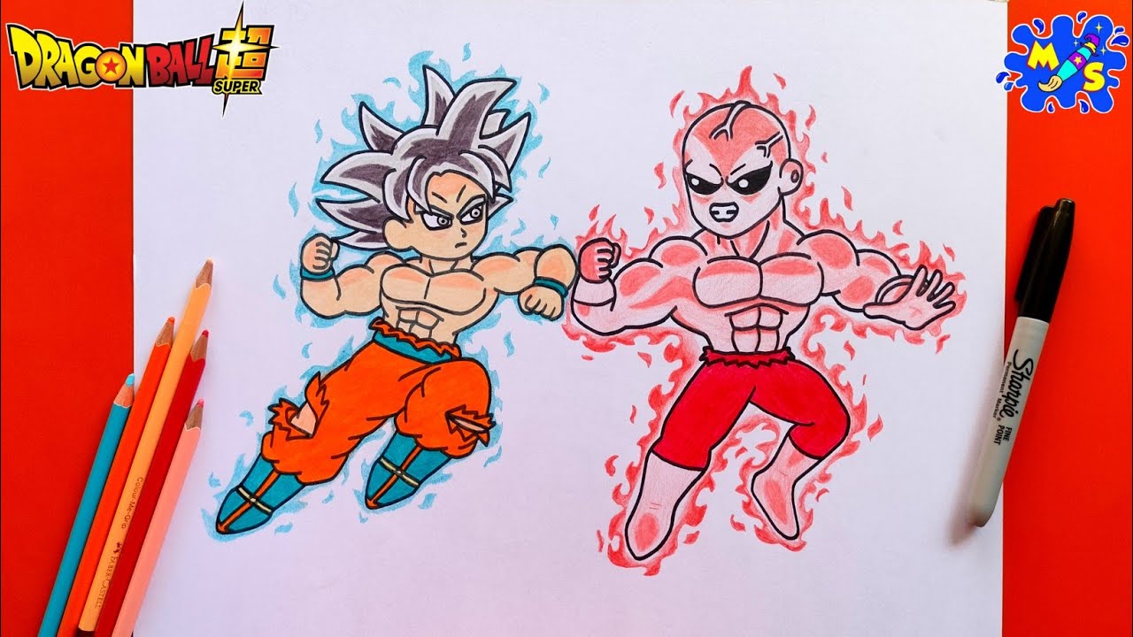 Goku Vs Jiren Drawing || How to Draw Goku Ultra Instinct Vs Jiren Full Power Step by Step