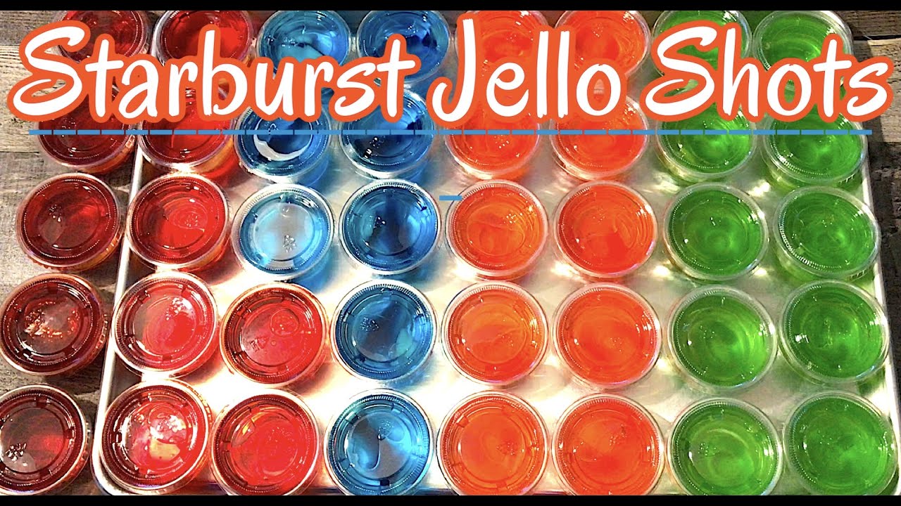 Starburst Jello Shots | DIY STARBURST JELLO SHOTS