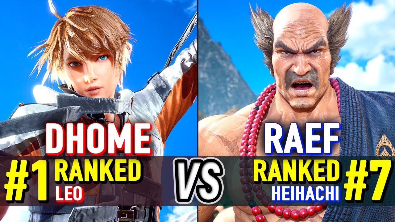 T8 🔥 DHOME (#1 Ranked Leo) vs RAEF (#7 Ranked Heihachi) 🔥 Tekken 8 High Level Gameplay