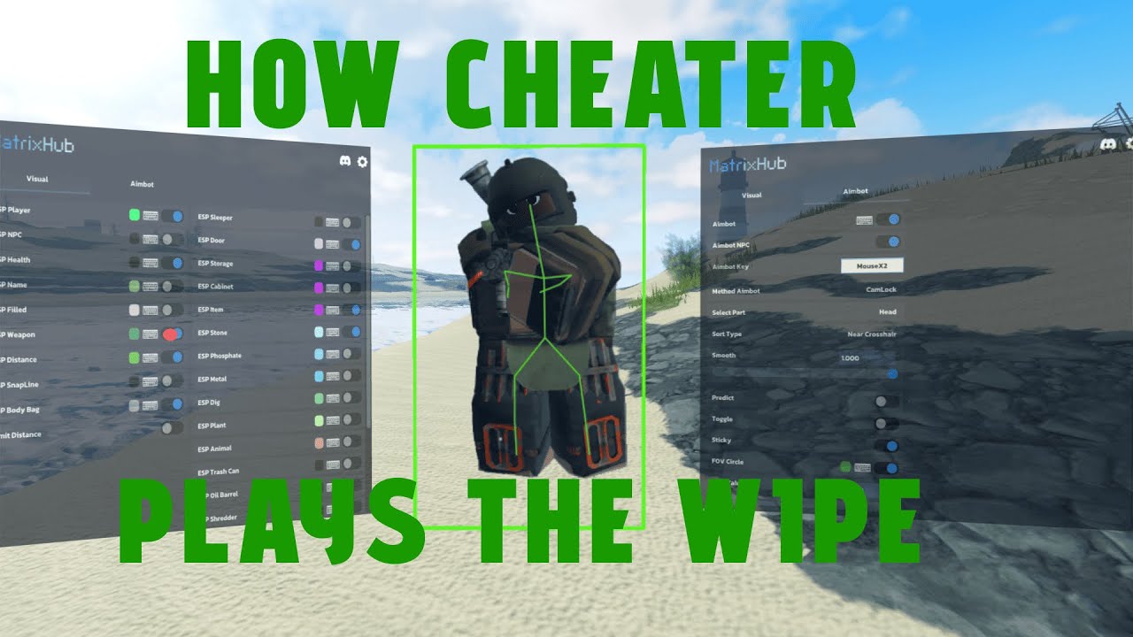 HOW CHEATER PLAYS THE WIPE WITH MATRIX AND VECTOR EXTERNAL #fallensurvival