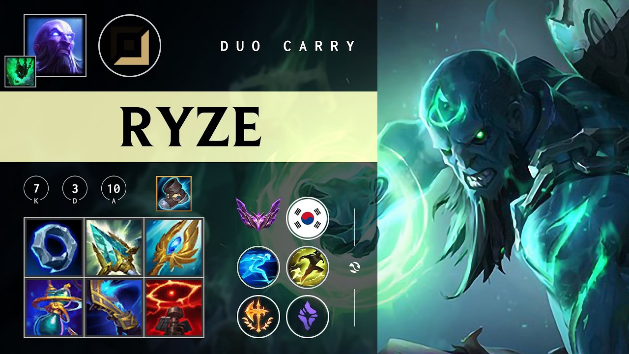 Ryze Carry vs Kai'Sa - KR Master Patch 26.04
