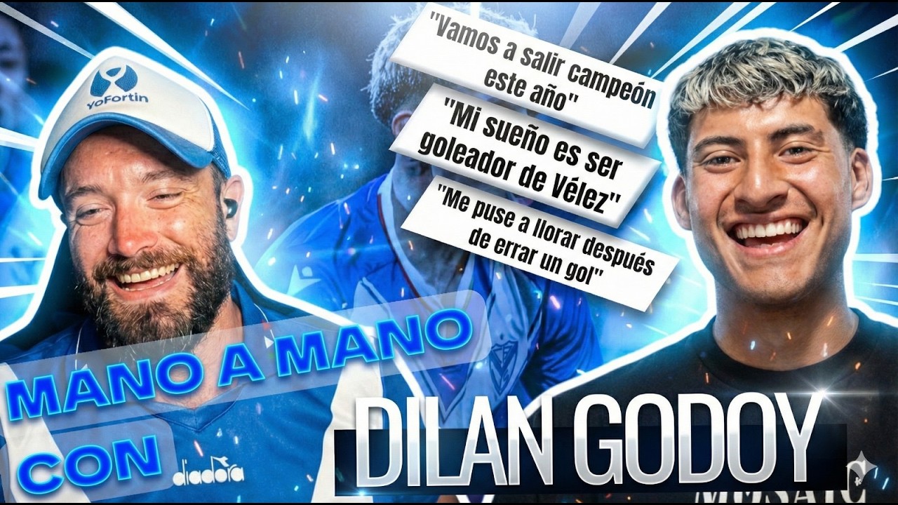 CHARLA CON EL DELANTERO DE VÉLEZ, DILAN GODOY, EN LA PREVIA DEL DUELO ANTE RIVER