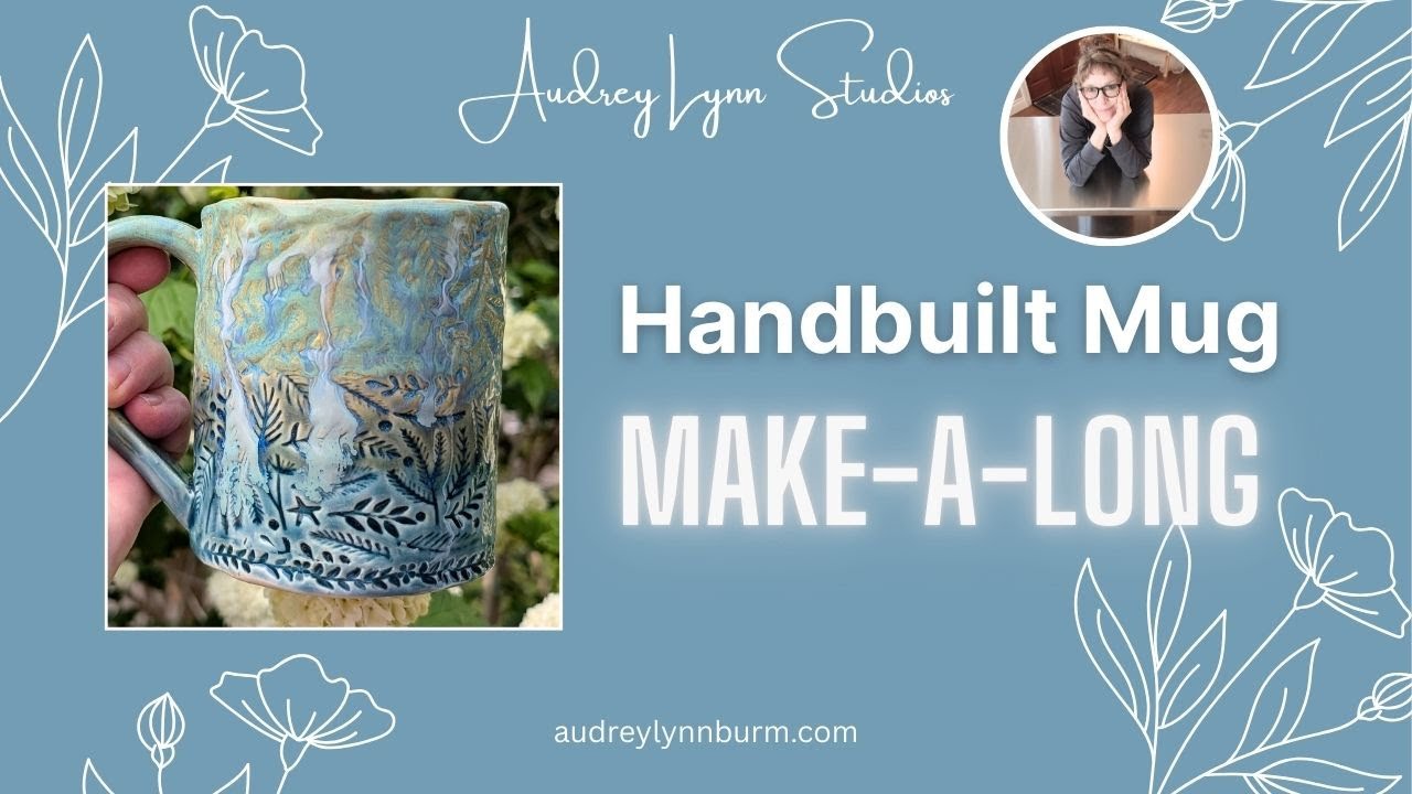 Handbuilt Mug MAKE-A-LONG, Make this lovely, organic rimmed mug with me!  Fun tips & tricks. #vevor