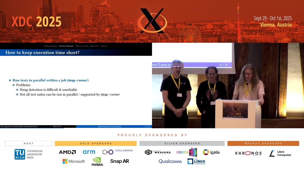 XDC 2025 | Addressing Mesa CI pain points - Martin Roukala, Eric Engestrom, Sergi Blanch Torné