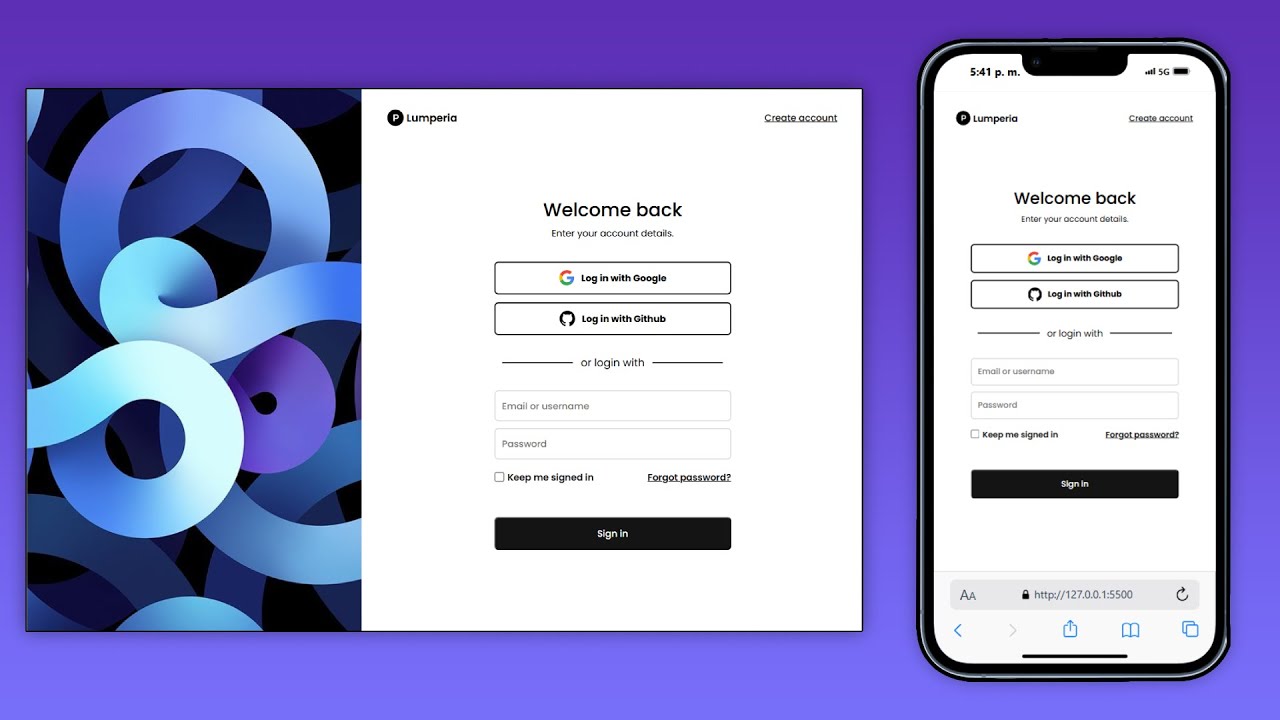 Cómo crear un simple Login Page Responsive usando HTML, CSS y JavaScript