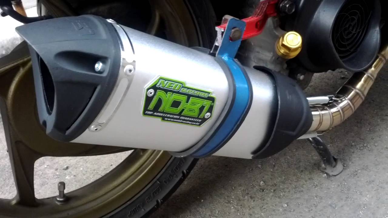 NOB1 Neo SS Dual Sound Exhaust + Tsukigi Pipe on Honda Spacy Fi