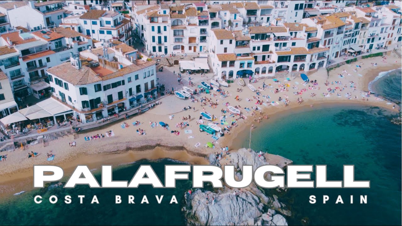 Calella de Palafrugell Spanien 🇪🇸 #CostaBrava ☀ 4k - Beach Walk