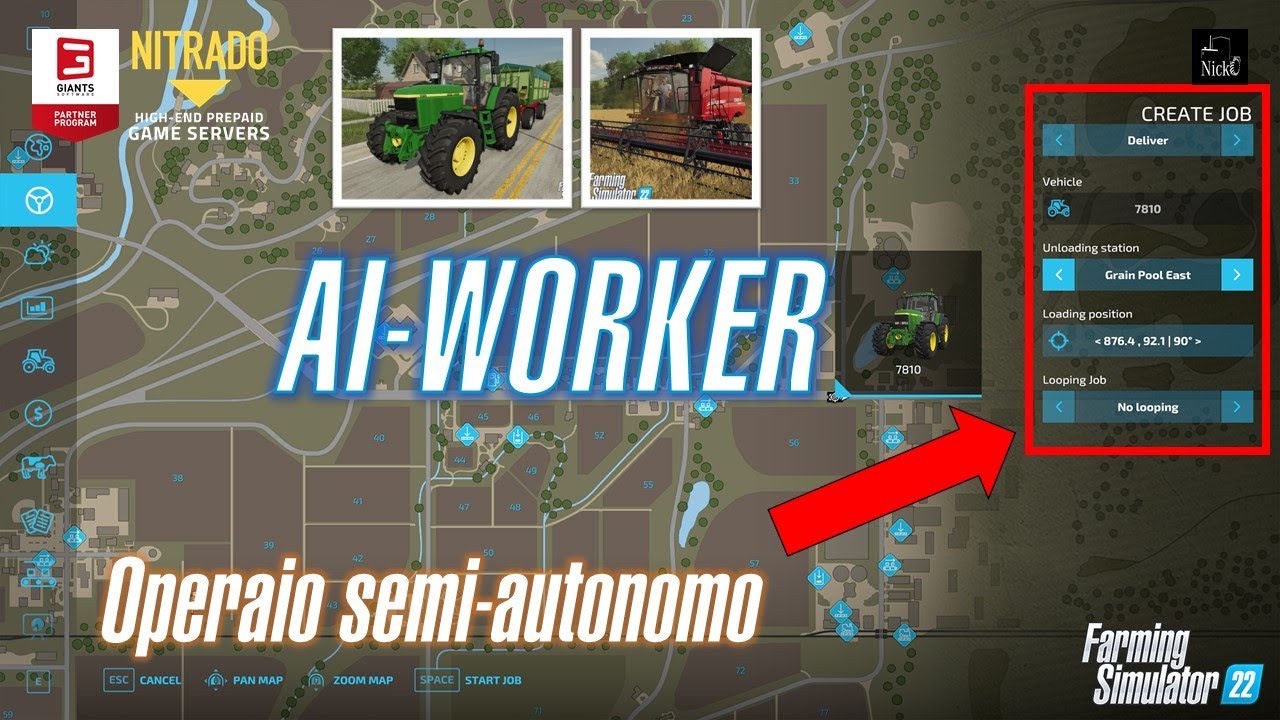 FARMING SIMULATOR 22 🔍OPERAIO INTELLIGENTE - SEMI AUTONOMO #nicko87 #farmingsimulator22