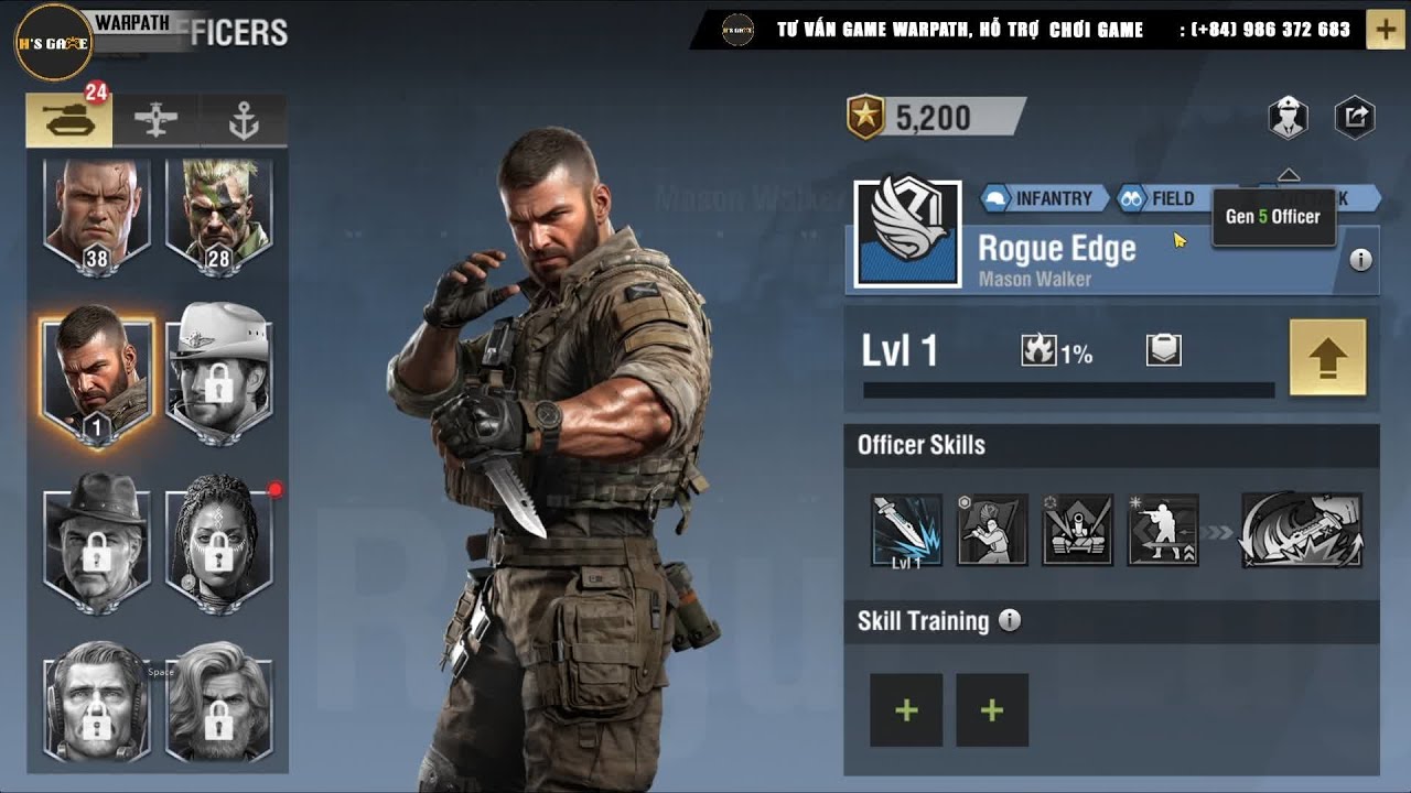 Офицер пехоты: Rogue Edge | Warpath v12.5