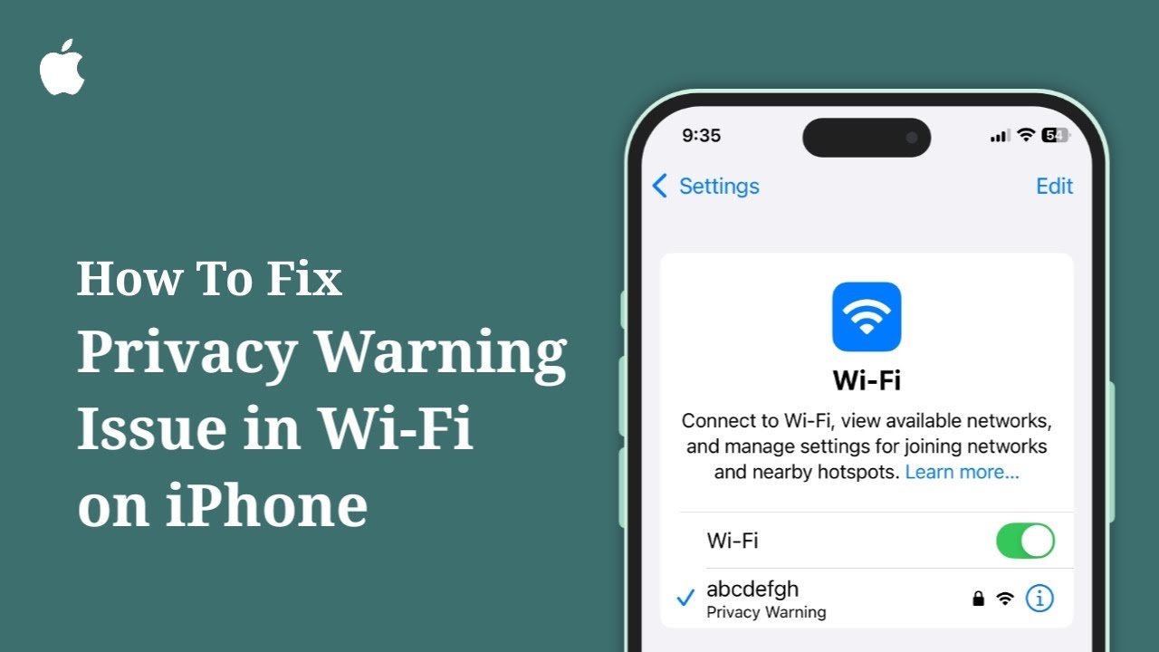 iOS 26 Privacy Warning Issue in Wi-Fi on iPhone? Here's the fix